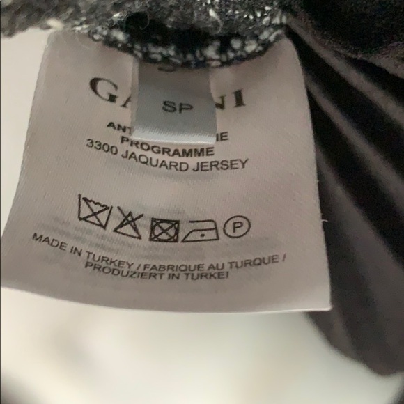 ANTHROPOLOGIE Ganni Crossknit Black & White Pleated Dress - Picture 8 of 8